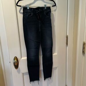 MOTHER Women's Straight Leg Jeans - Dark Blue